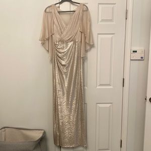 NWT Ralph Lauren gold size 2 gown